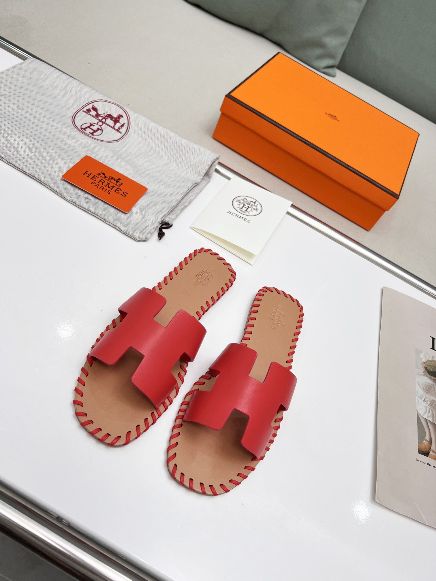 Hermes early spring new slippers