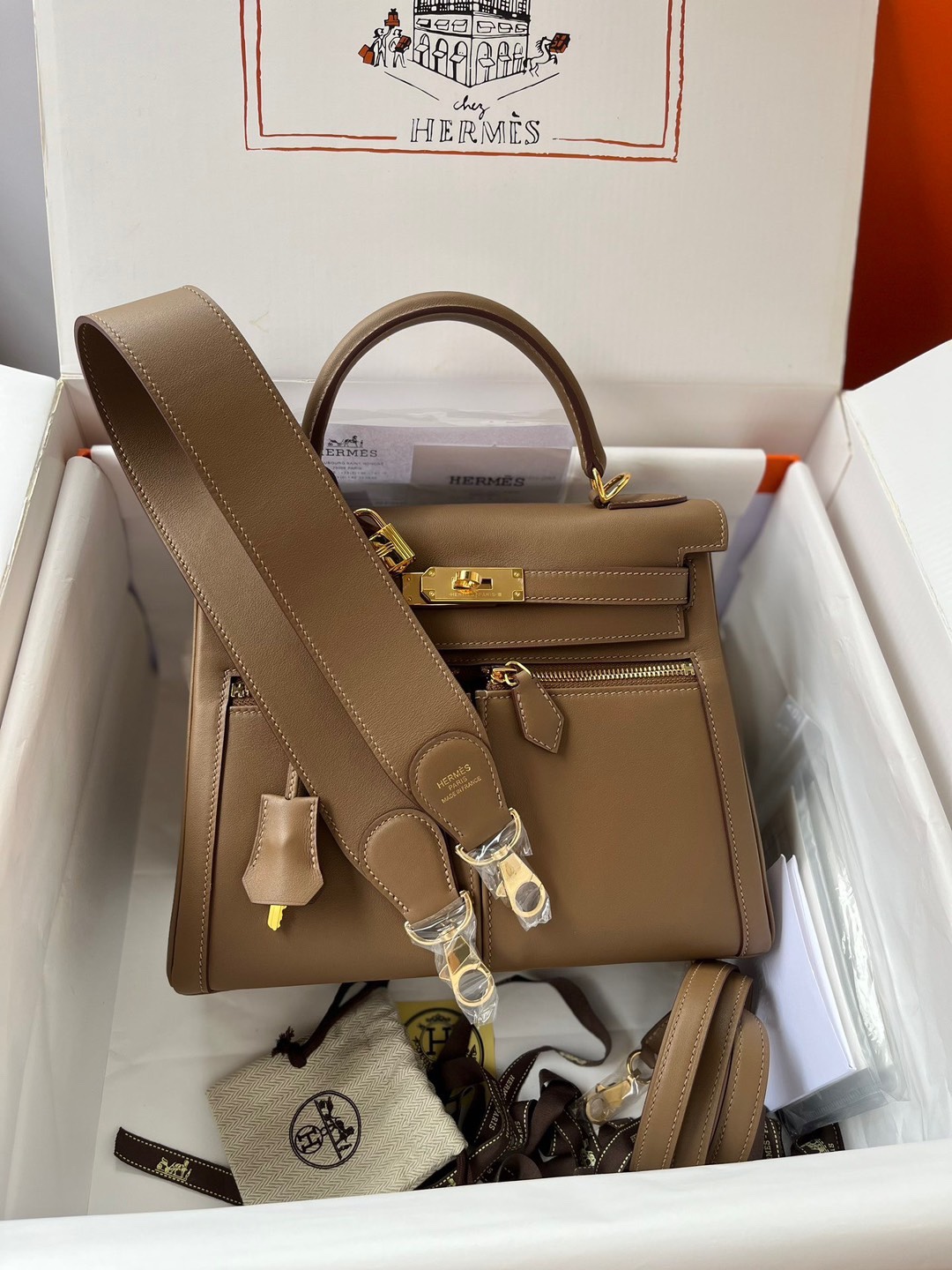 Kelly Lakis 28cm DO Weimaraner gold buckle imported swift leather hand-sewn wax thread