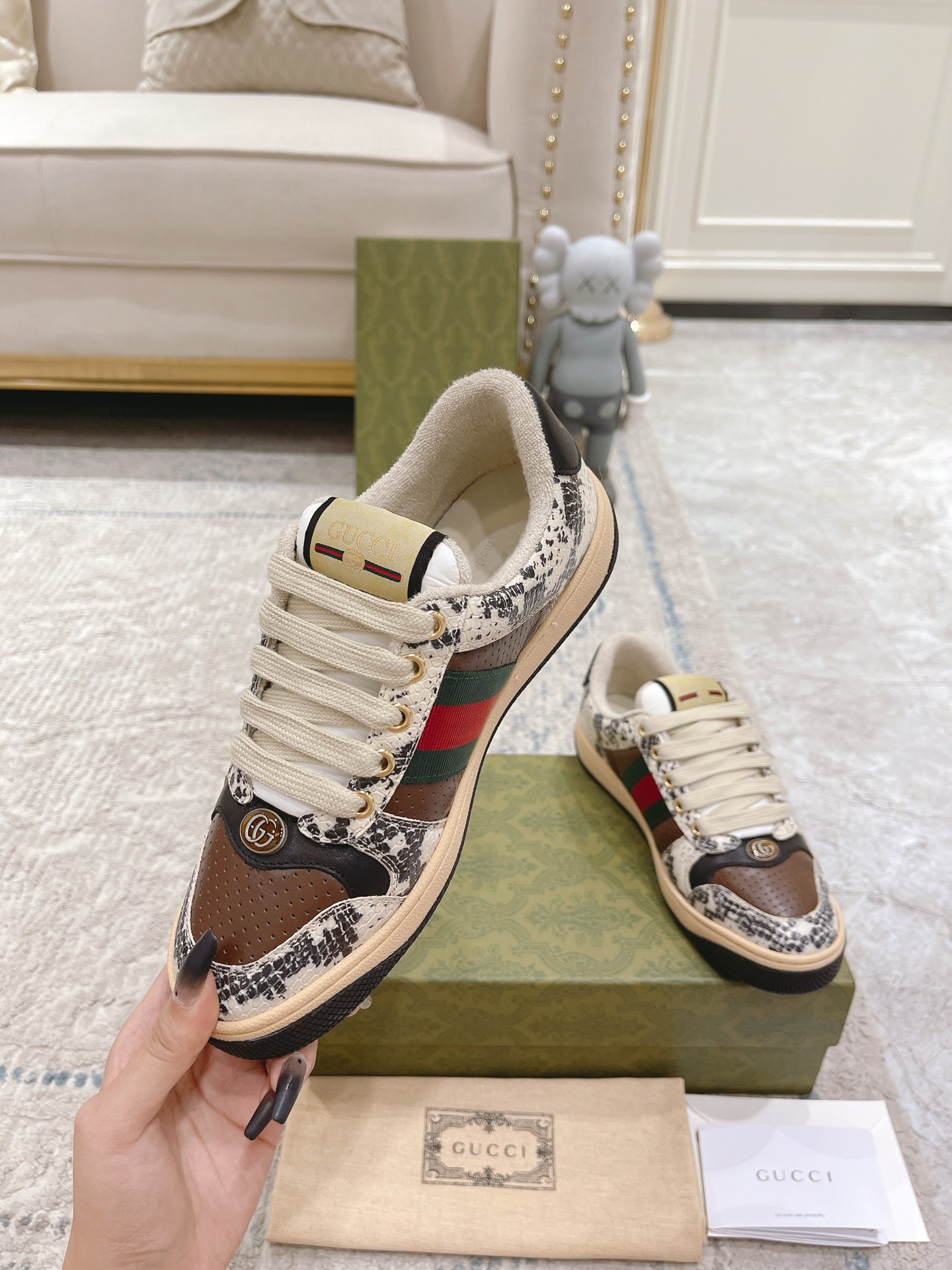 Gucci new upgraded small dirty shoes couple models
