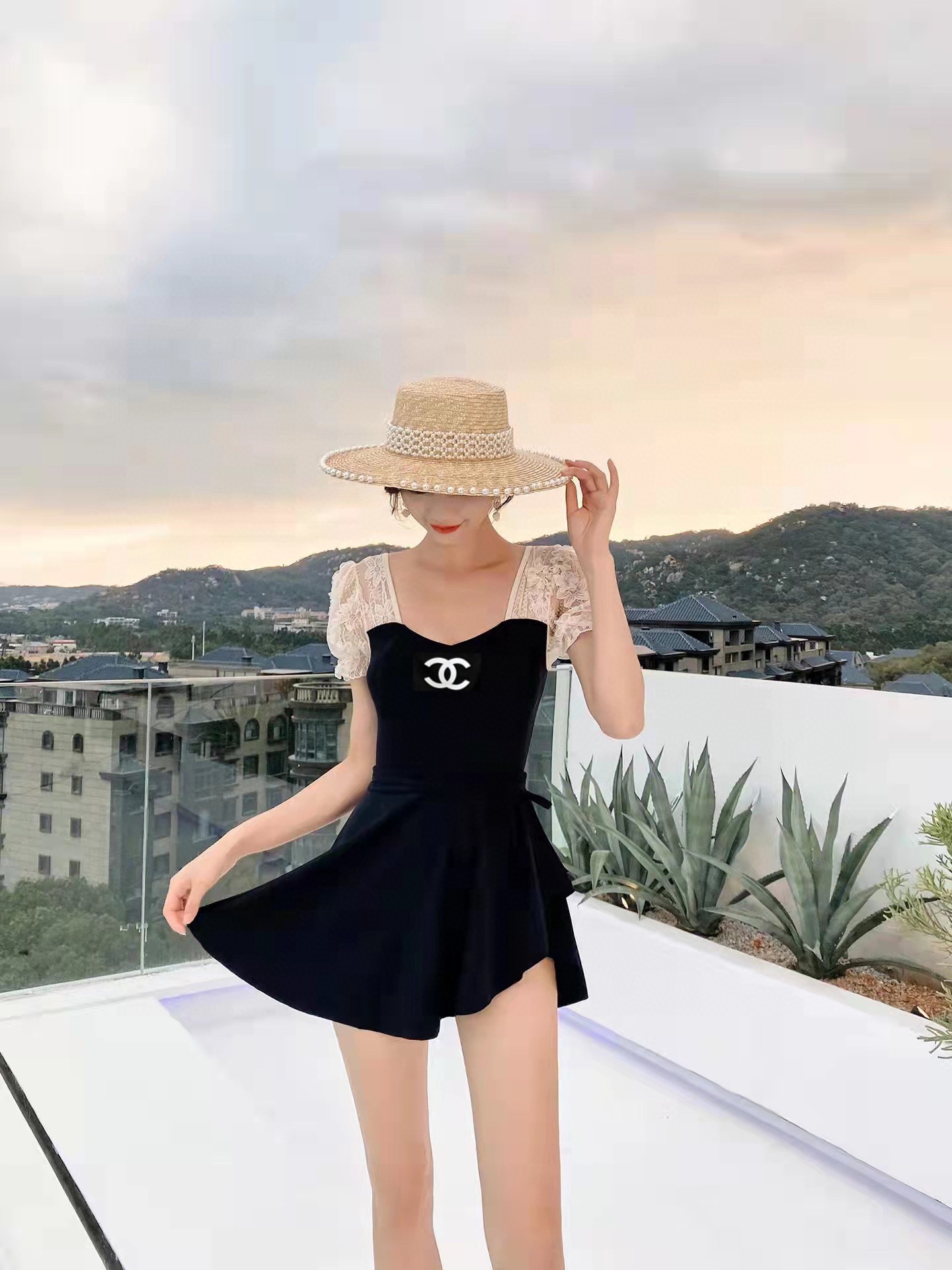 Chanel New trouser skirt swimming costume