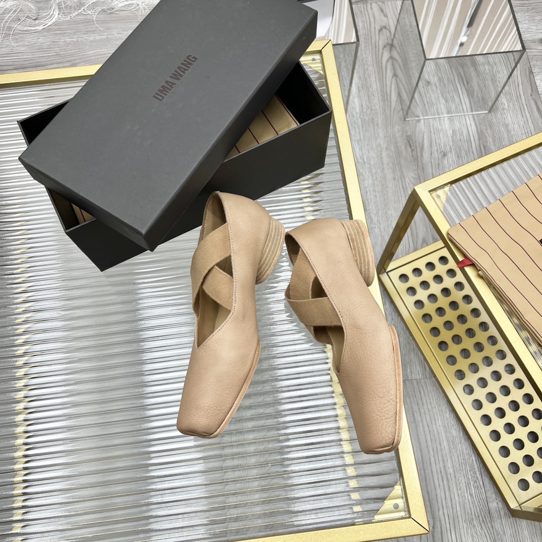 𝐔𝐌𝐀 𝐖𝐀𝐍𝐆｜𝟐𝟎𝟐𝟑/𝐒𝐒 𝐧𝐞𝐰  UMA WANG classic models retro do old ballet shoes