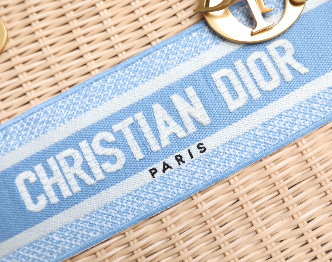 Dior Wicker Basket Bag