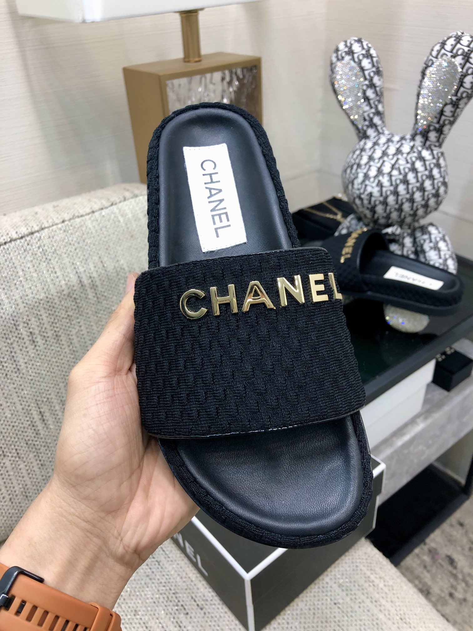 CHANEL 2022 early spring latest honey slippers fashion versatile series imported sheepskin cushioned feet
