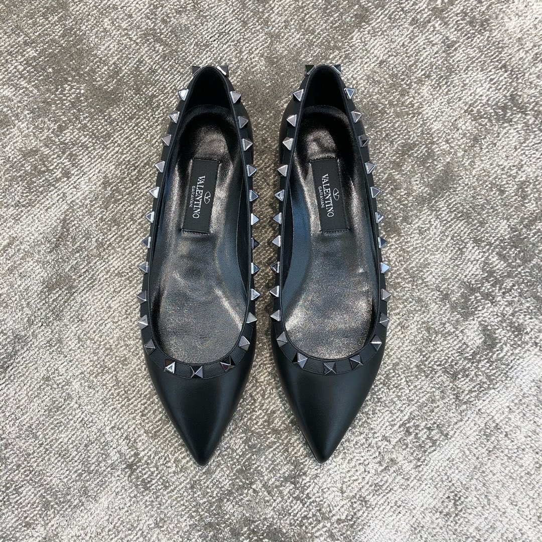 Valentino VT Collection Flats Black