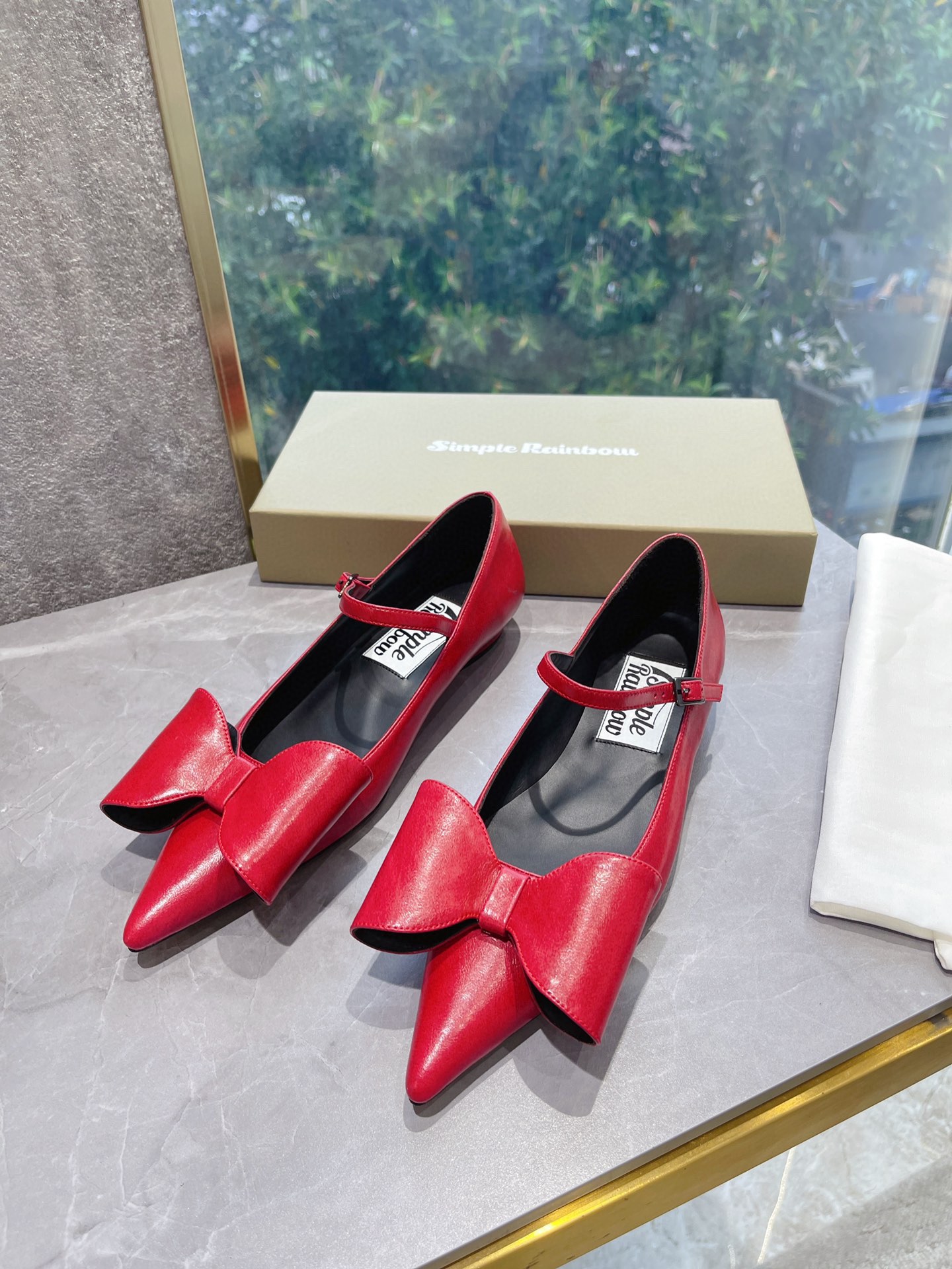 𝐒𝐌𝐅𝐊｜𝟐𝟎𝟐𝟐/𝐒𝐒 𝐧𝐞𝐰 The latest spring and summer models pointed bow Mary Jane retro and fashionable niche series