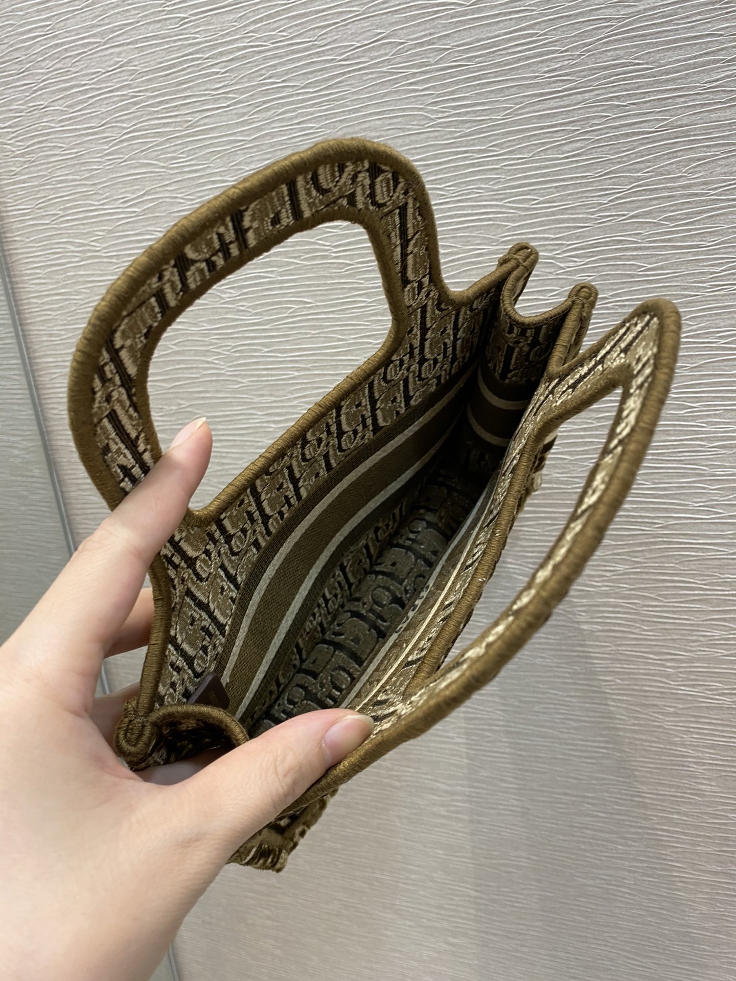 Caramel Brown mini The latest velvet mini Book Tote for Fall/Winter