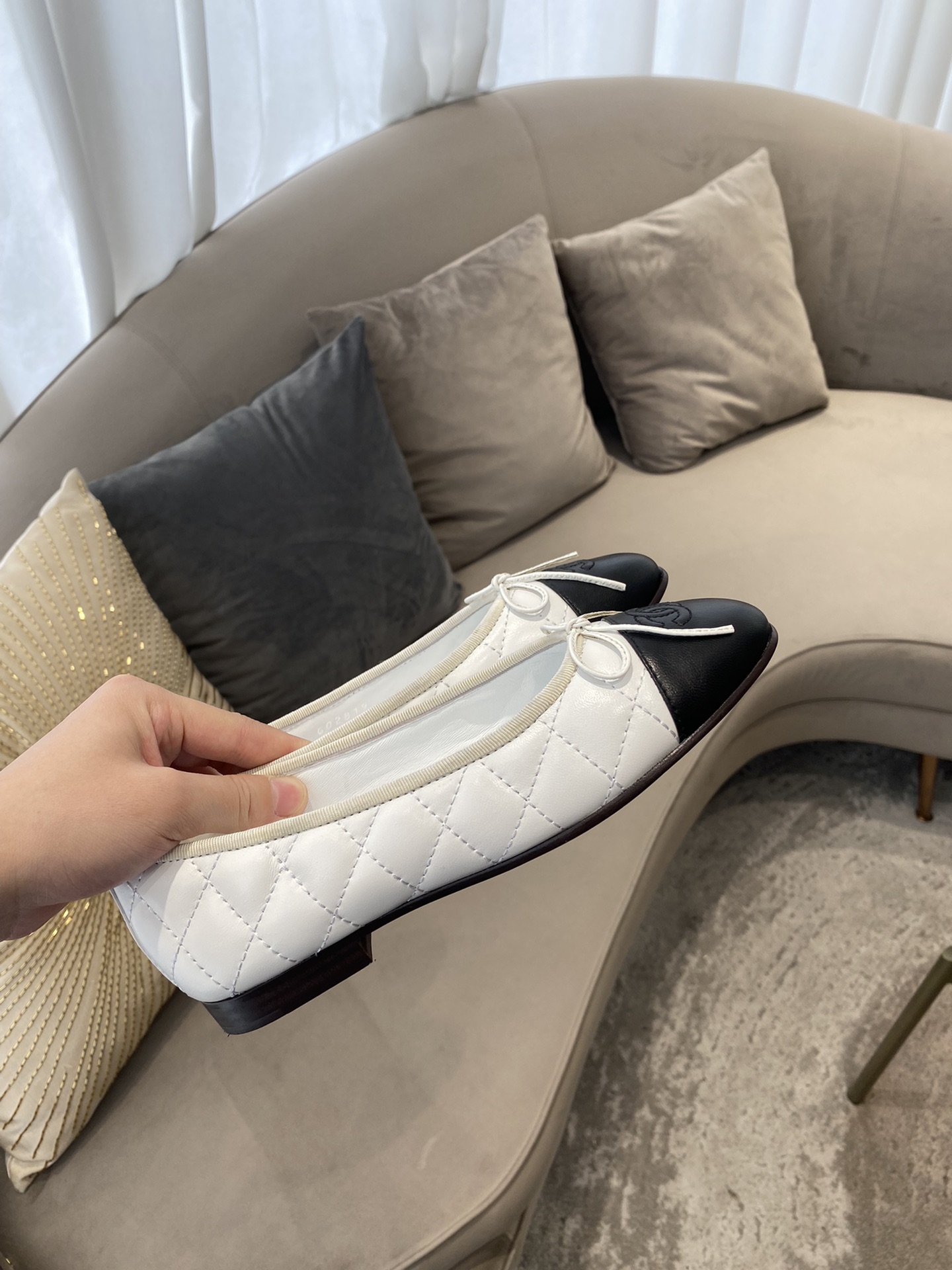 CHANEL ballet shoes Imported custom leather Italy imported leather outsole