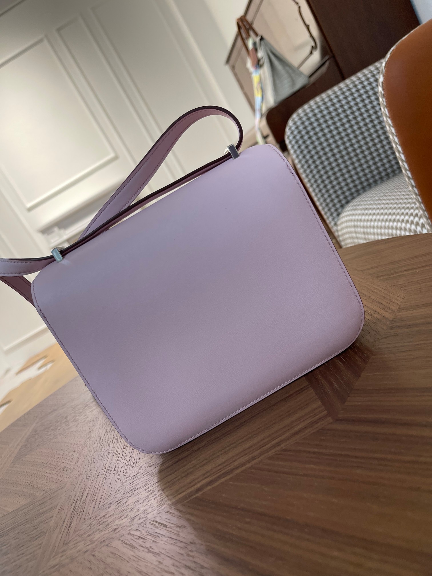 Kangkang 19 3Q powder swift leather lizard buckle