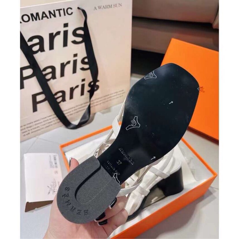 Hermes 6.5cm medium heel sandals