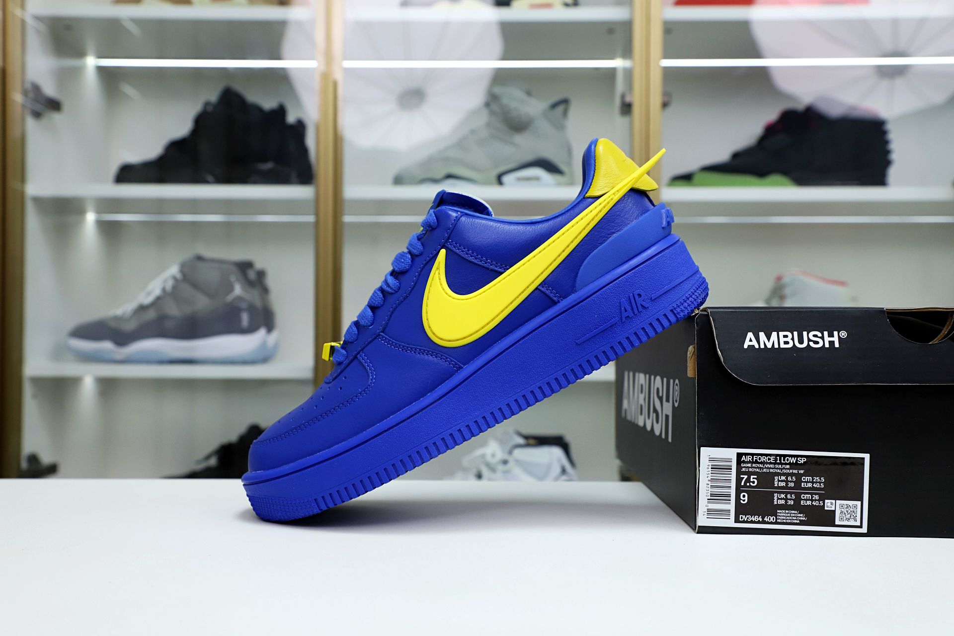 AMBUSH xNike Air Force1LoW GameRoya and Vivid Sulfur