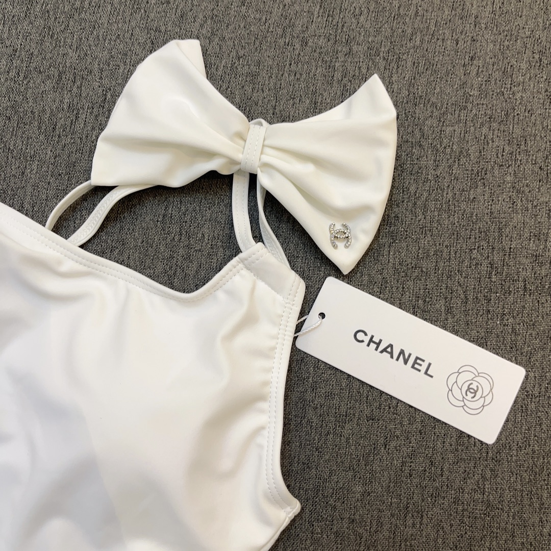 Chanel New one-piece swimming costume with one shoulder