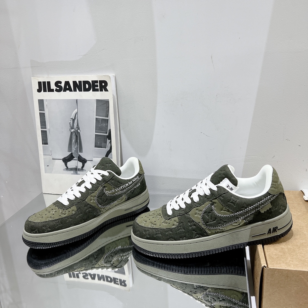 Louis Vuitton x Nike Air Force Air Force One Joint Cooperation Casual Sneakers