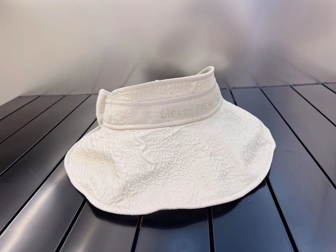 Wang Alexander's new large brim empty top hat