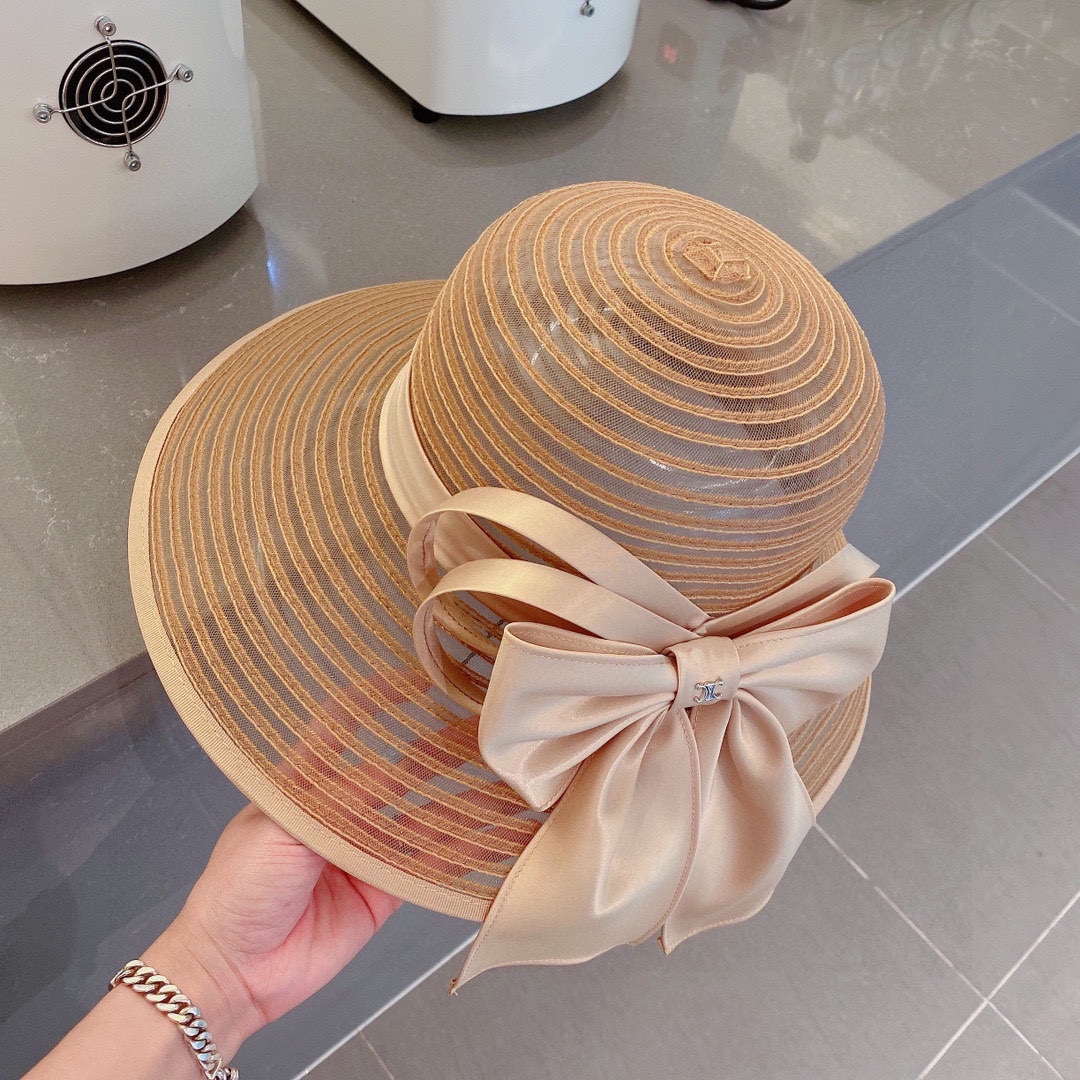 Celine organza new visor hat
