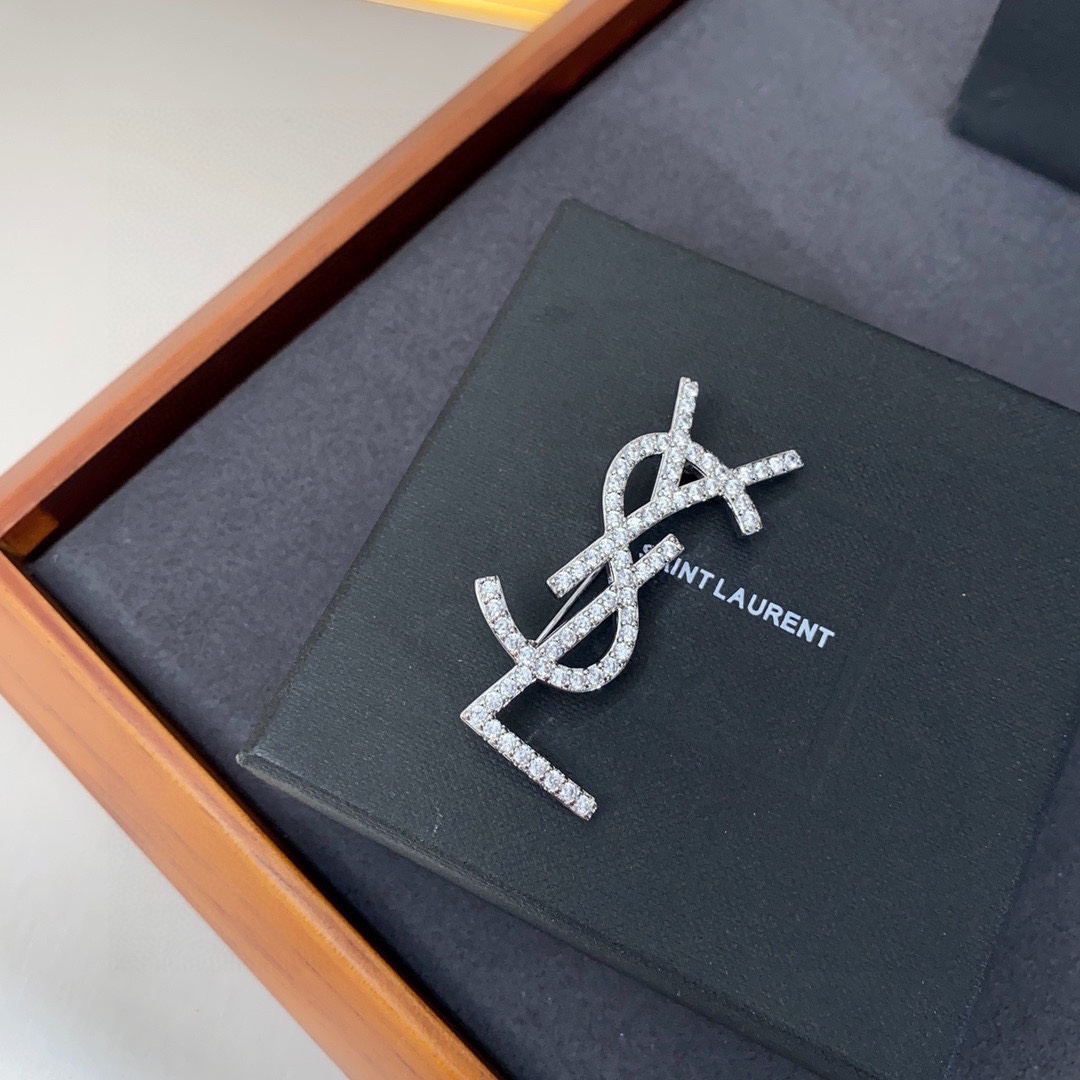 Saint Laurent YSL brooch