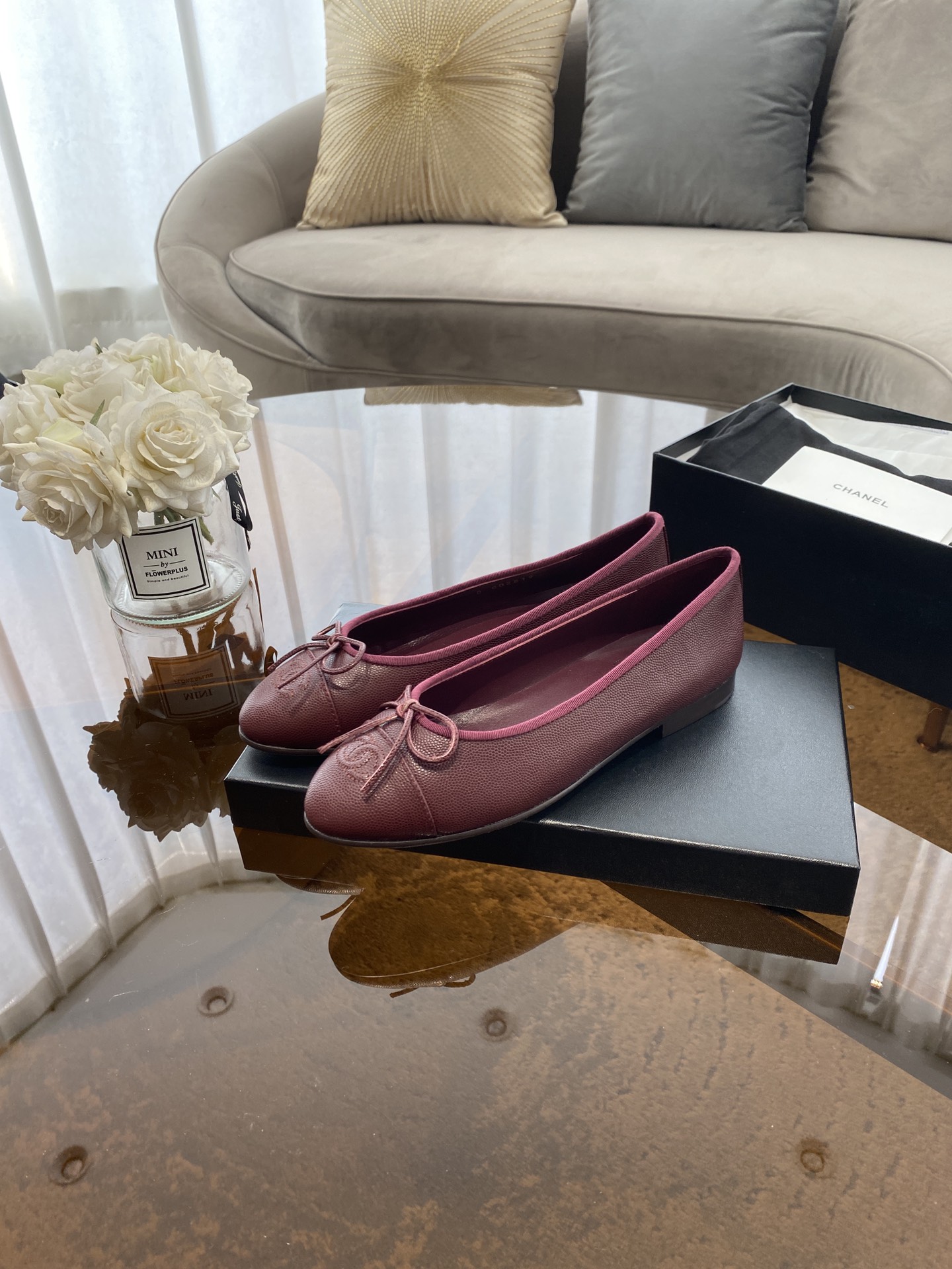 CHANEL ballet shoes Imported custom leather Italy imported leather outsole