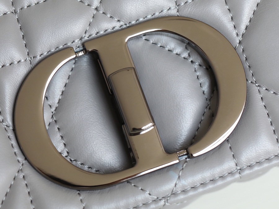 ▪️ DIOR CARO Grey Gunmetal Buckle DR-061