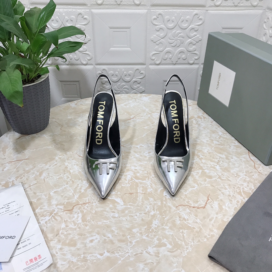 𝐓𝐎𝐌𝐅𝐎𝐑𝐃｜𝟐𝟎𝟐𝟑𝐒𝐒/𝐧𝐞𝐰 TOM high heeled bag toe sandals Original black leather outsole