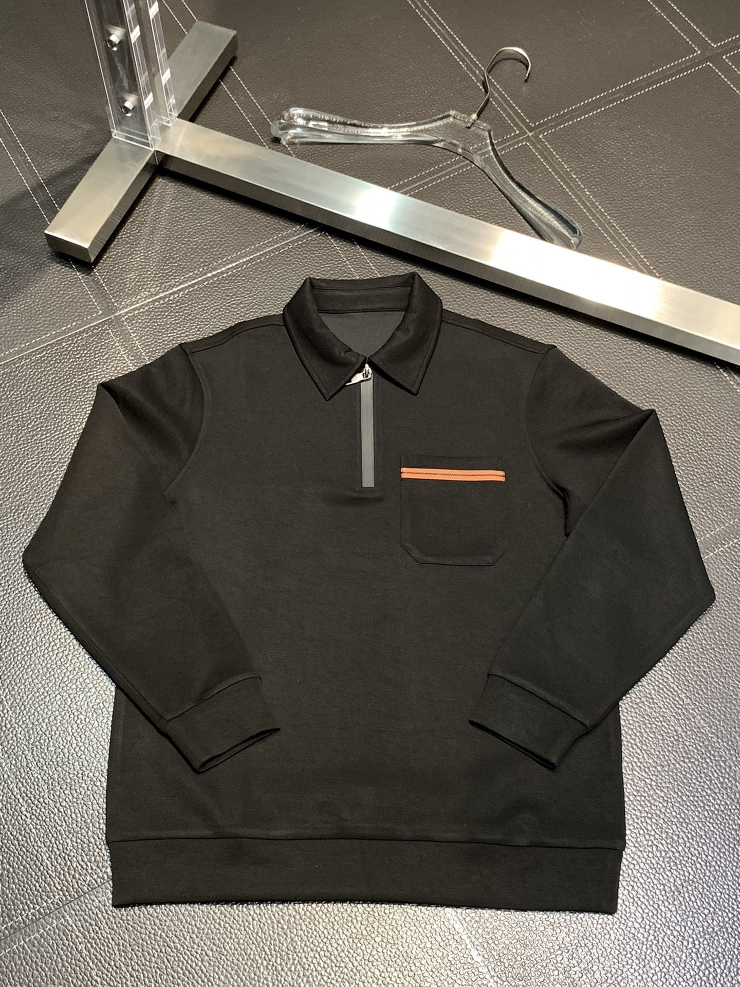 Zegna lapel casual sweatshirt