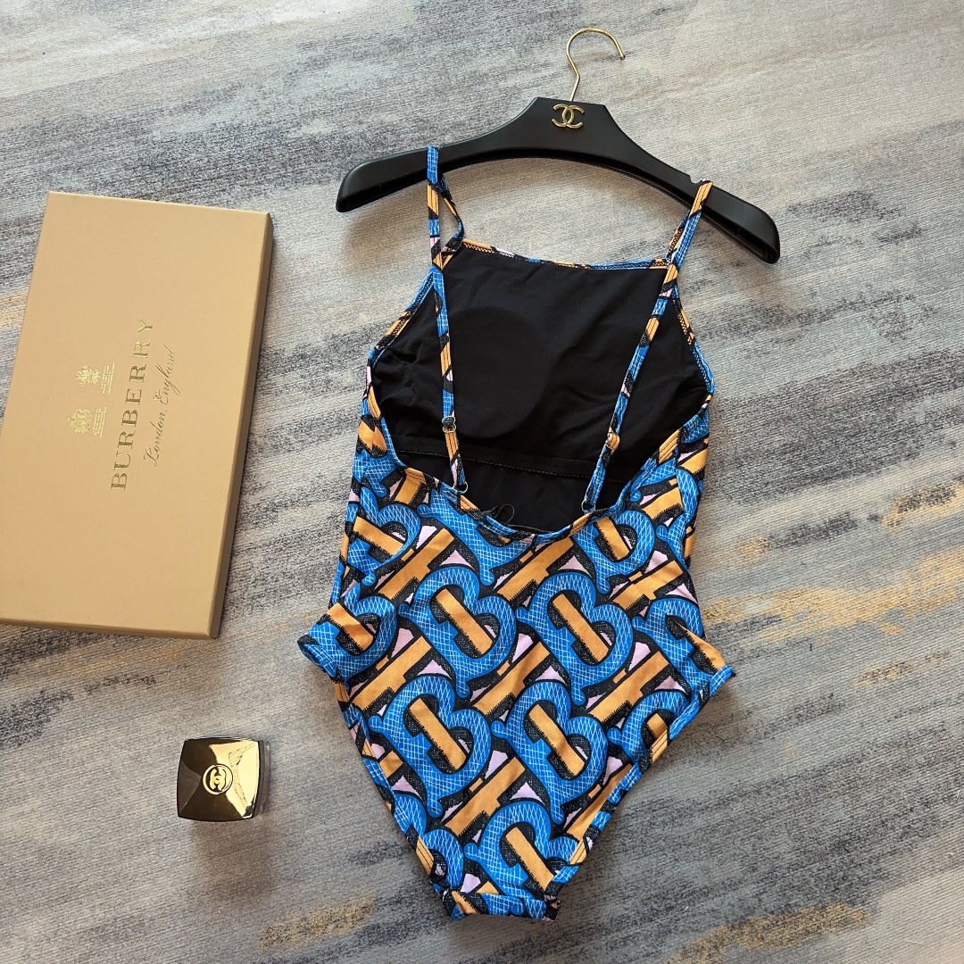 Burberry Exclusive TB Logo Print Swimsuit