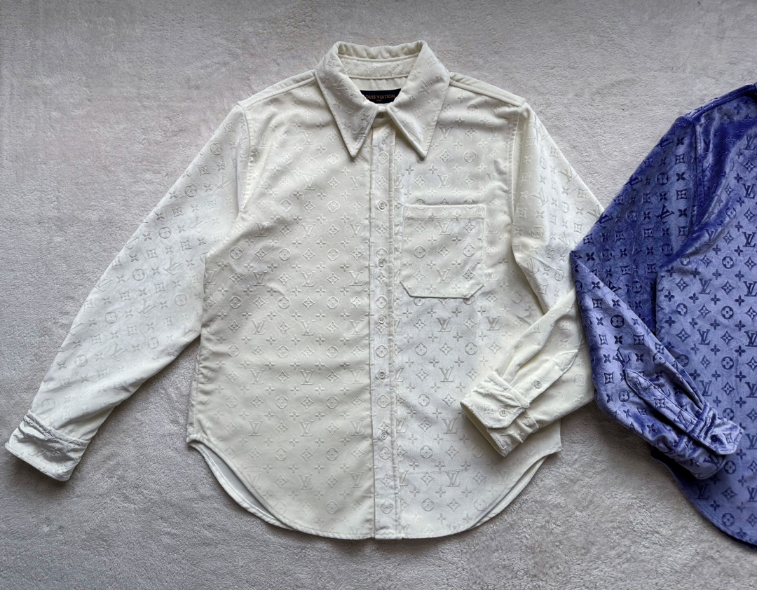 Louis Vuitton...velvet embossed shirt coat