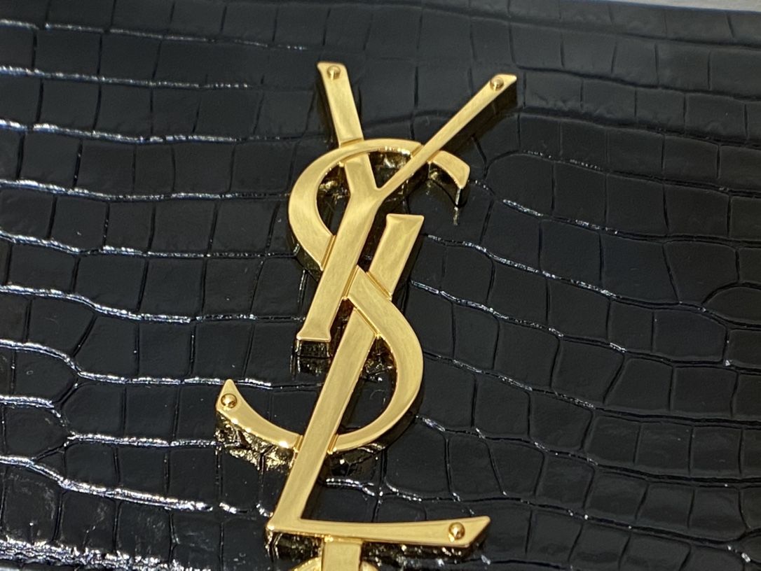 SAINT LAURENT #𝐊𝐚𝐭𝐞 20𝐜𝐦#474366 Original crocodile leather