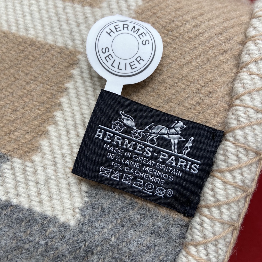 𝐇𝐞𝐫𝐦𝐞𝐬 • 𝟐𝟑𝐍𝐞𝐰【Khaki and Gray】(%90 merino wool + 10% cashmere)