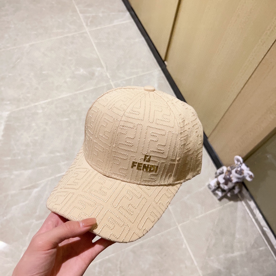 [Fendi] 2023 New Embroidered Simple Baseball Cap
