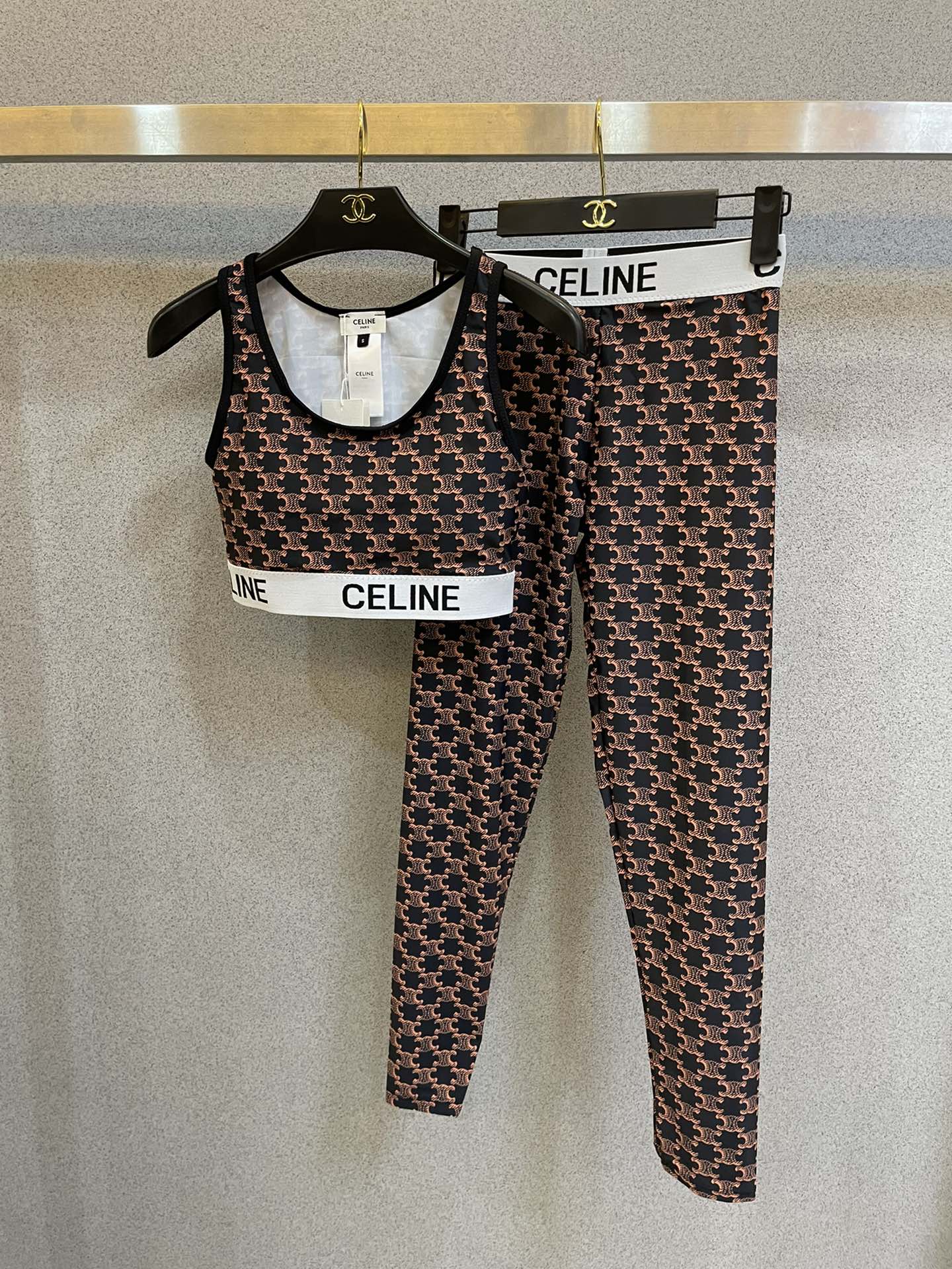 Celine New high stretch fitness and yoga wear long sleeve sports suit swimming costume