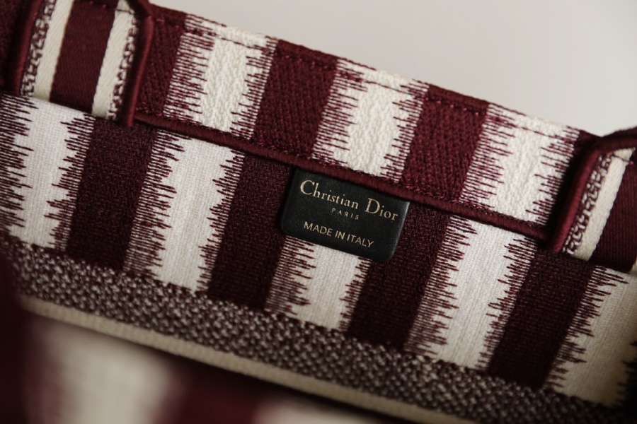 DIOR TOTE striped shopping bag