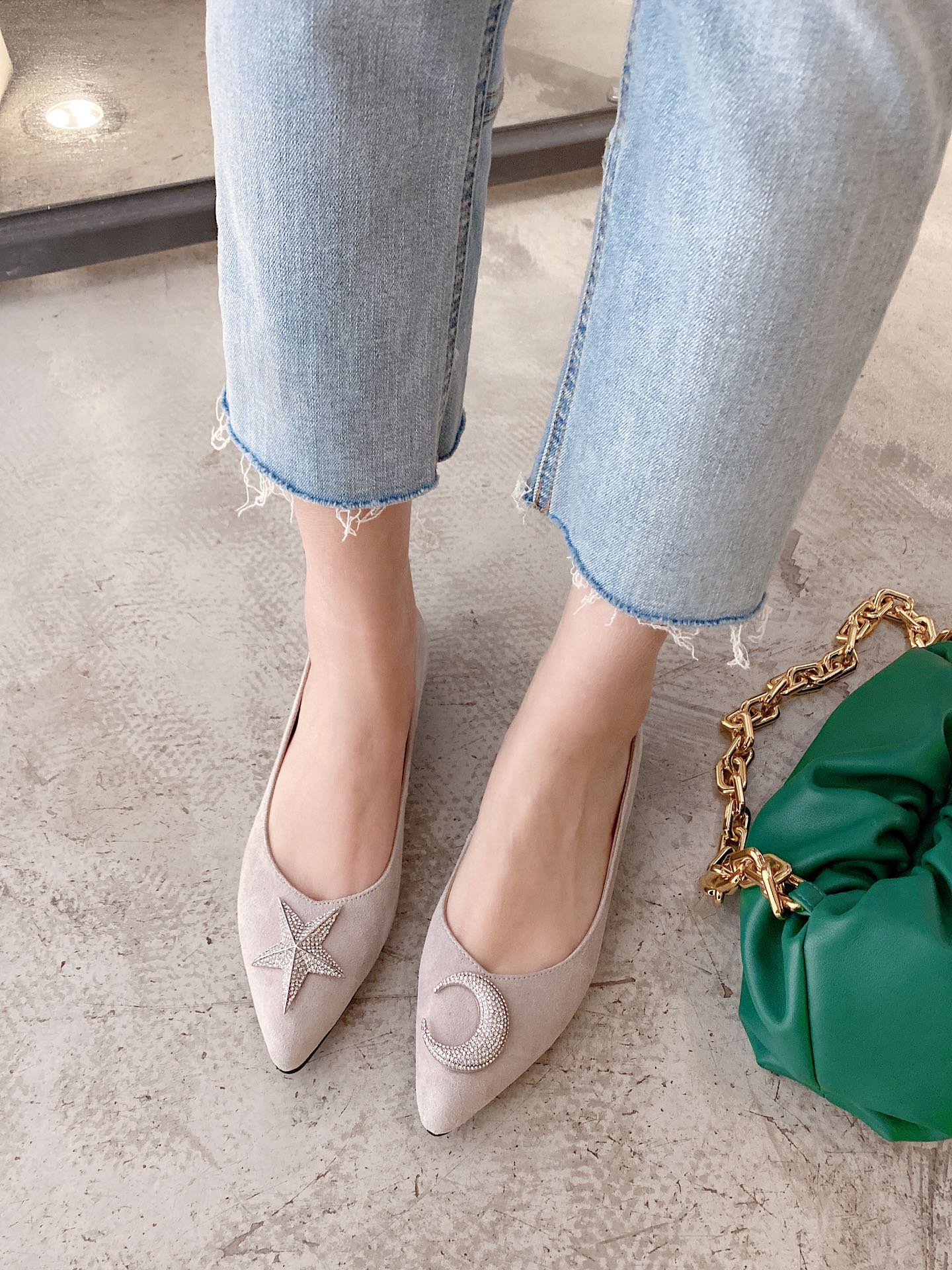 Stuart Weitzman Stuart Weitzman 2021ss early spring new single shoes sheep game leather