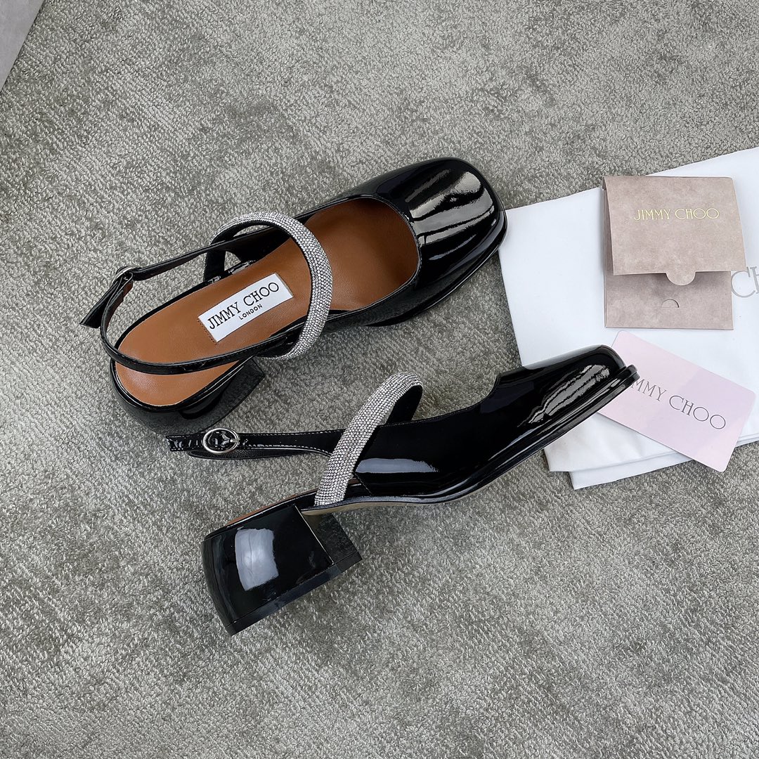 Jimmy Cho*o Chunky Heel Mary Jane