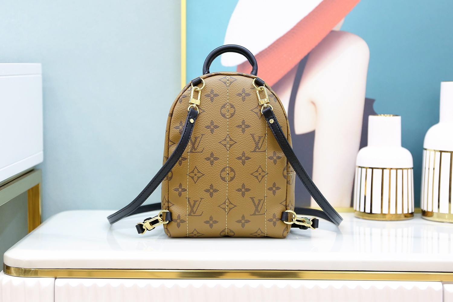 Louis Vuitton 𝐏𝐀𝐋𝐌 𝐒𝐏𝐑𝐈𝐍𝐆𝐒mini backpack🎒M44872