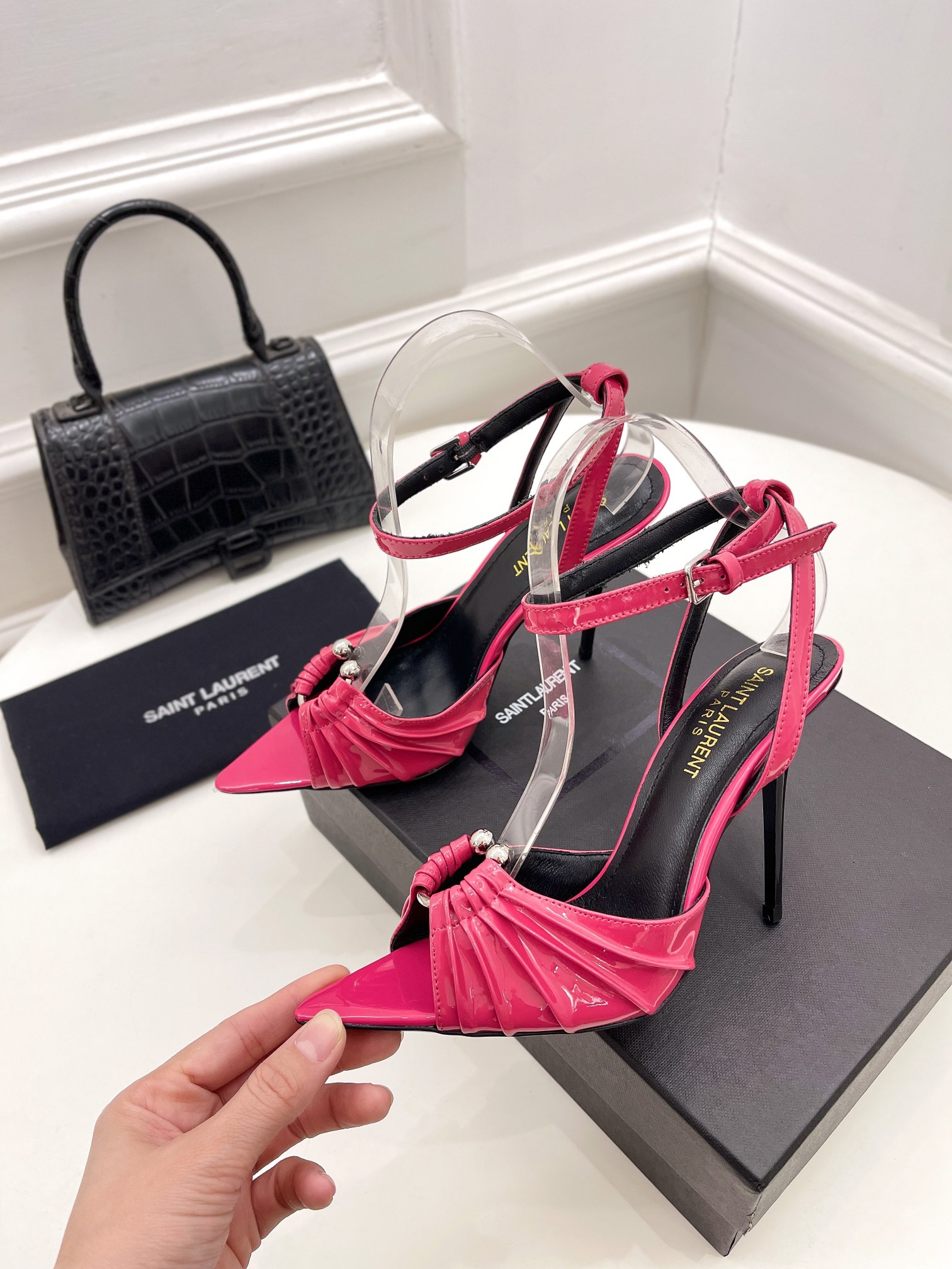 𝙎𝙖𝙞𝙣𝙩 𝙇𝙖𝙪𝙧𝙚𝙣𝙩 | 𝟐𝟎𝟐𝟏/𝐒𝐒 𝐧𝐞𝐰 YSL｜Roland 2022/fw early spring new baked high heels