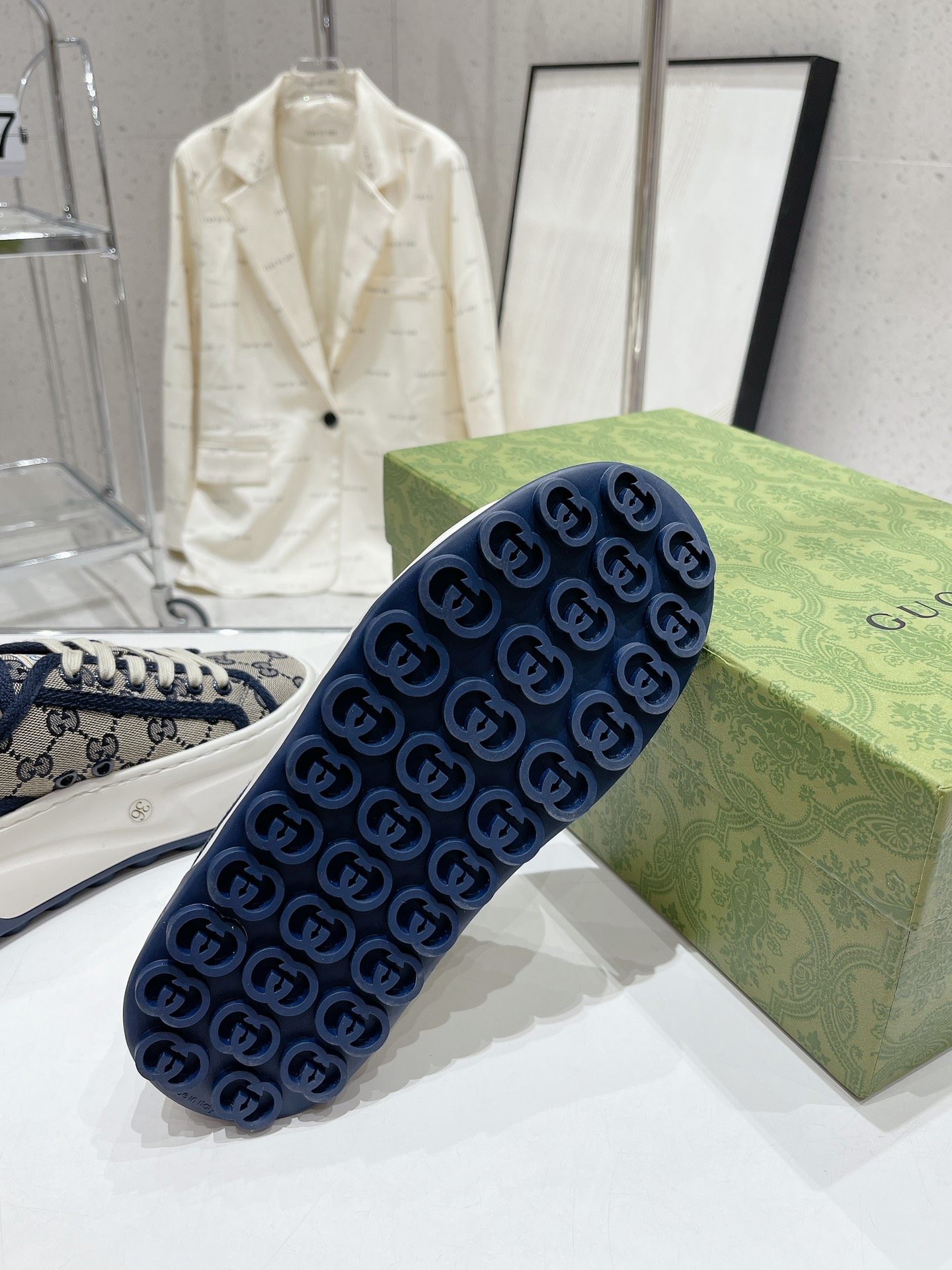 Gucci Explosive Presbyopia Canvas Casual Platform Shoes