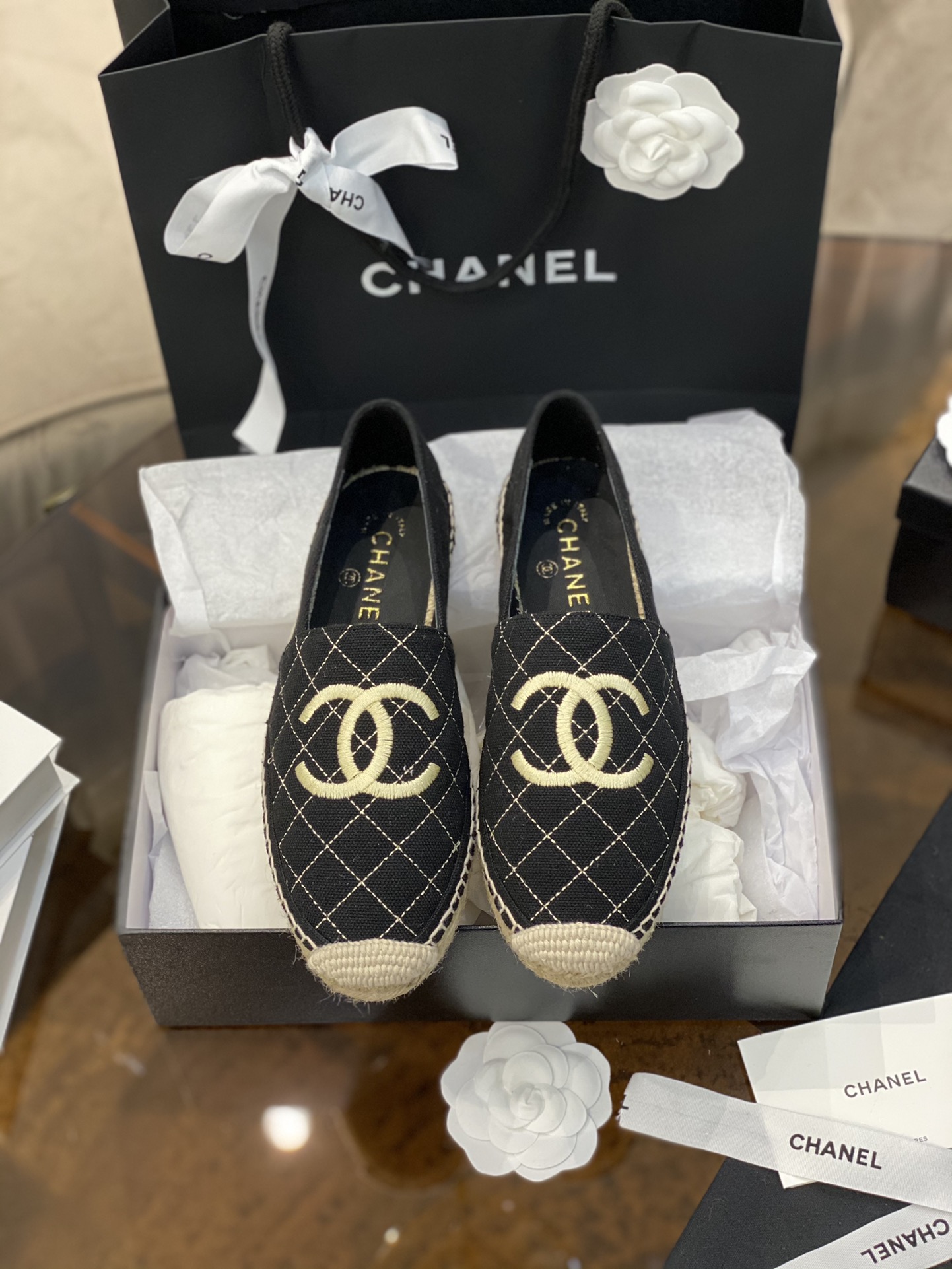 CHANEL fisherman shoes Chanel classic version of the original injection of rubber translucent rubber original color hemp sole