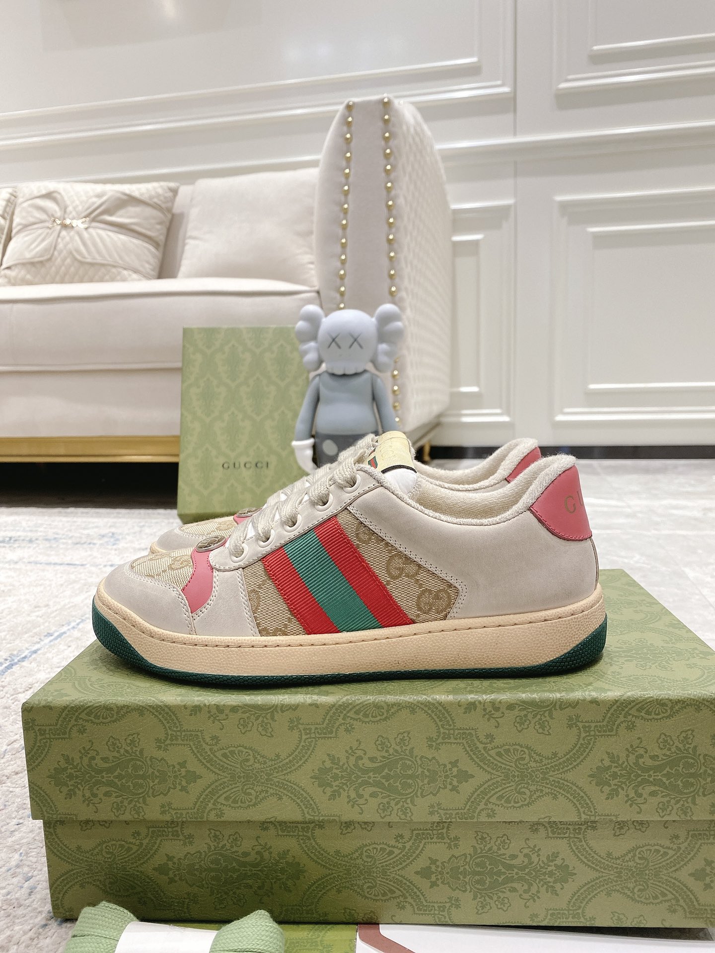 Gucci new upgraded small dirty shoes couple models