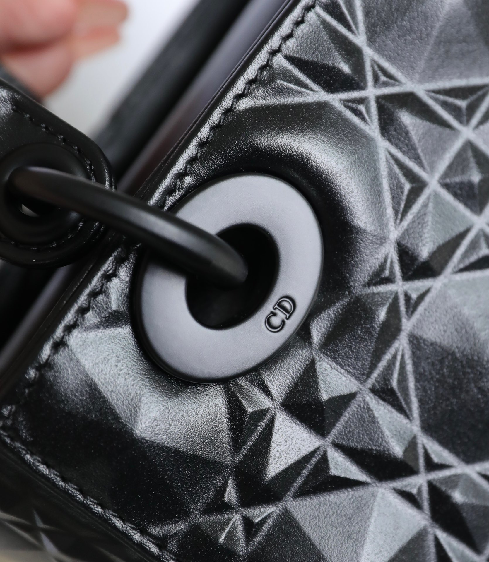 LADY DIOR diamond vine check four compartments DR-091