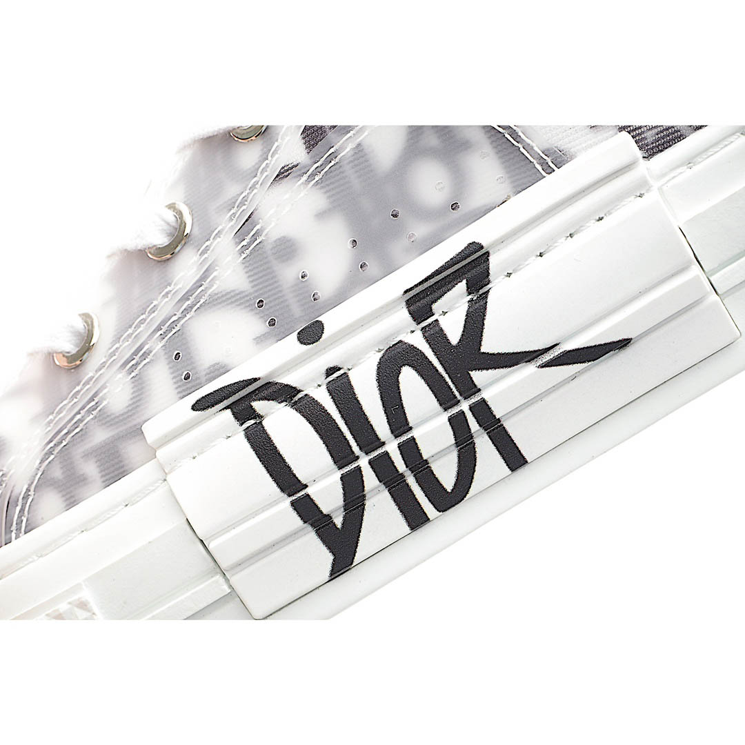 Dior B23 Oblique Slip-on Low Top Sneakers Sheer Print Sneakers