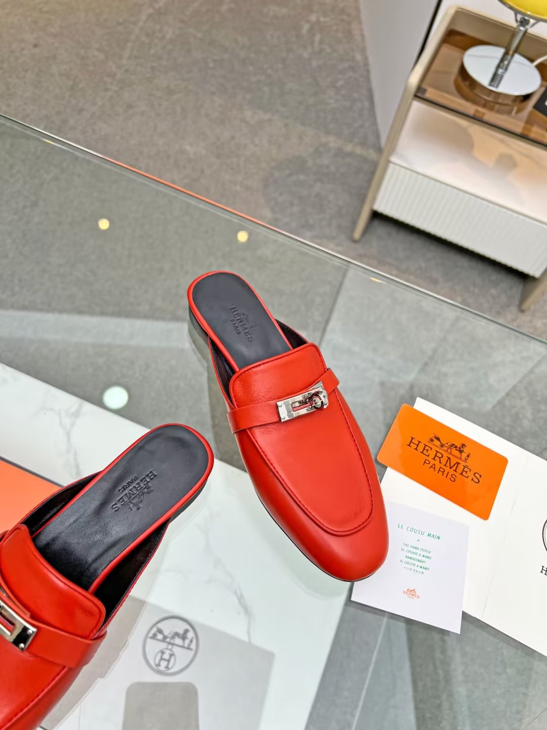 Hermes early spring new slippers