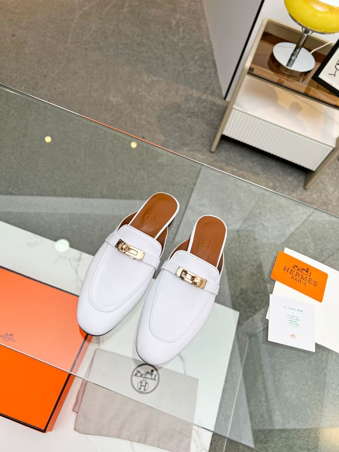 Hermes early spring new slippers