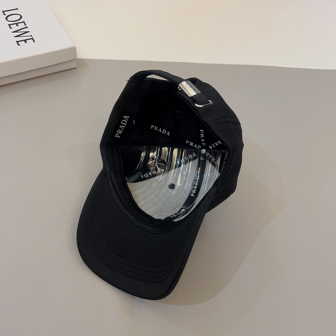 Prada hipster favorite triangle logo baseball cap