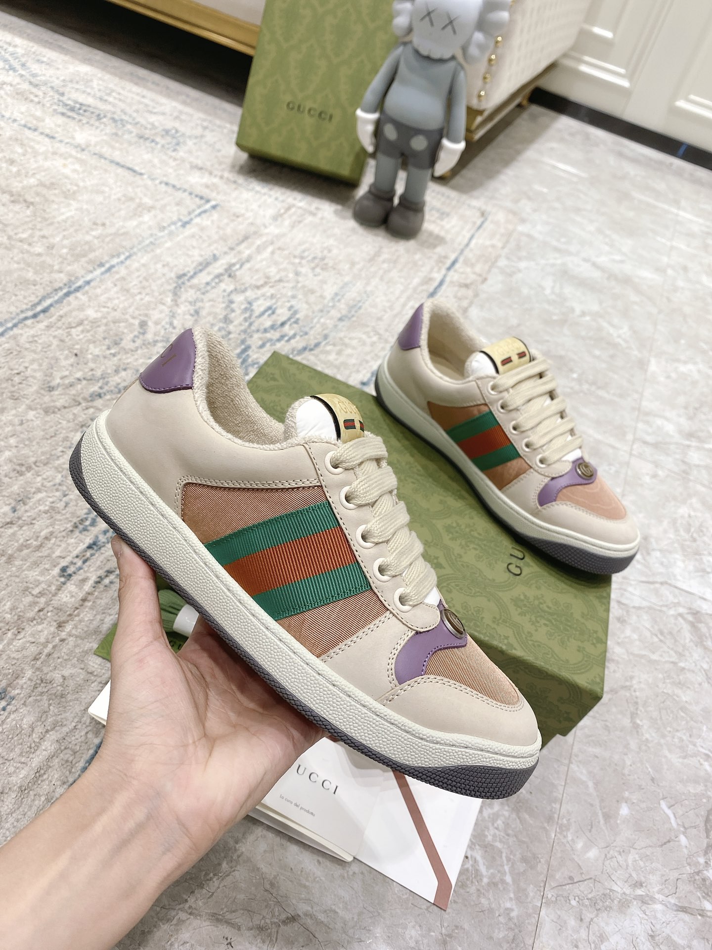 Gucci new upgraded small dirty shoes couple models