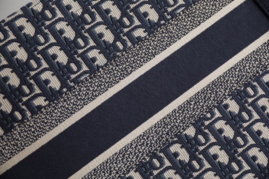 DIOR TOTE blue Oblique pattern