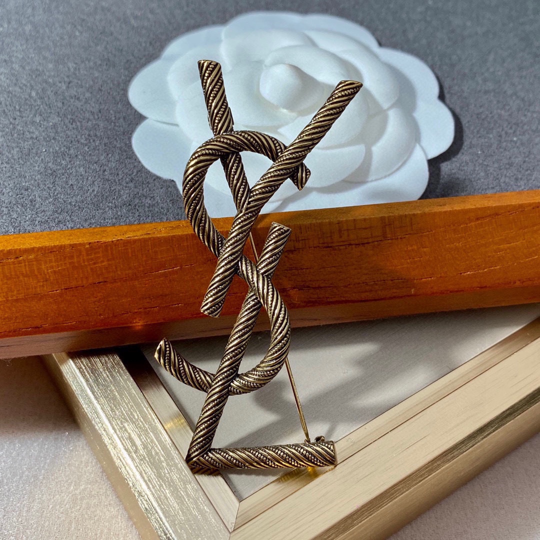 Saint Laurent YSL brooch