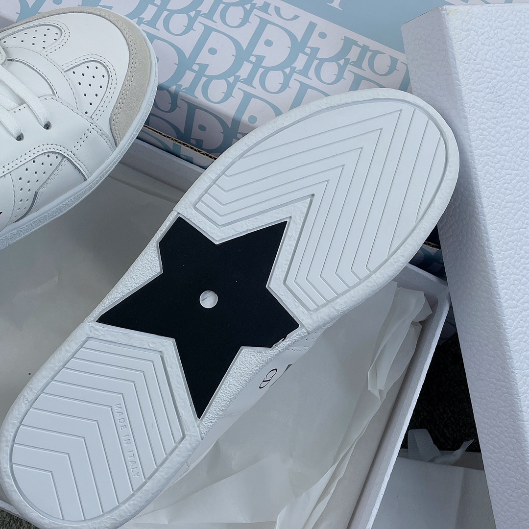 DIOR Star Women's Sneakers Calfskin White