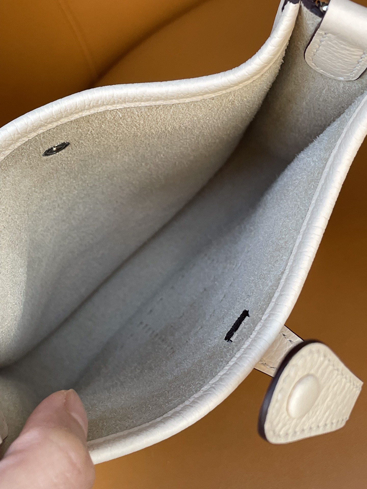 Mini Evelyn cream white tc leather