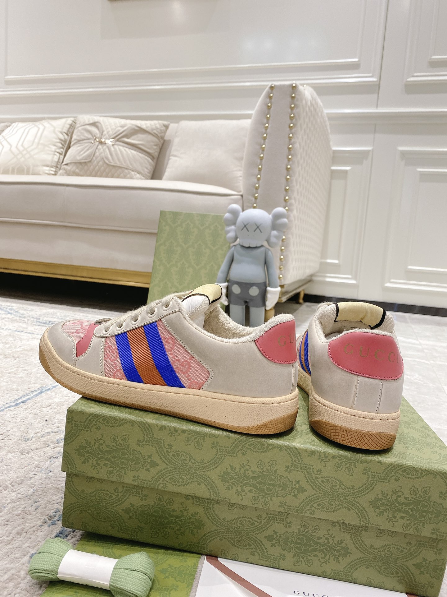 Gucci new upgraded small dirty shoes couple models