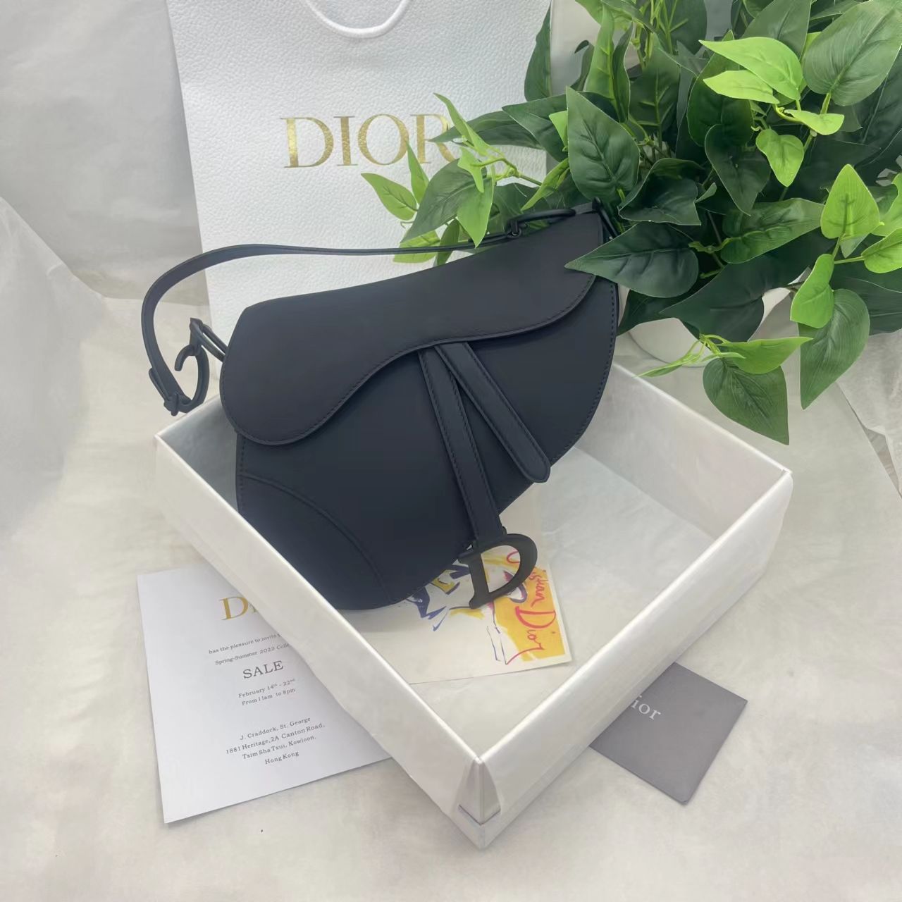 Dior saddle scrub series