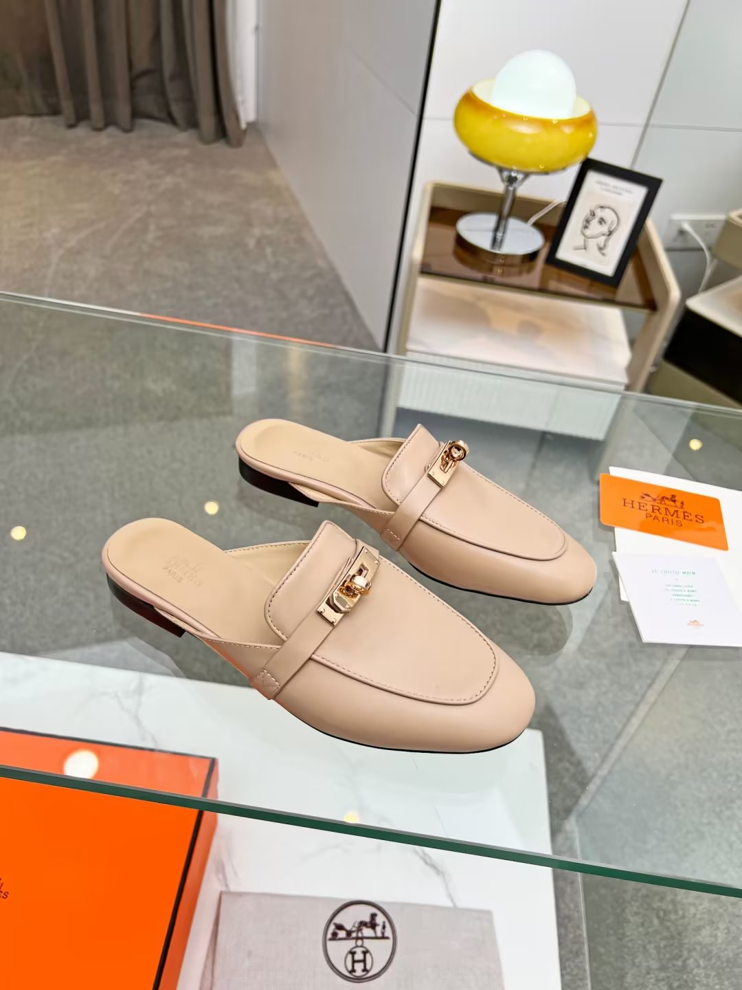 Hermes early spring new slippers